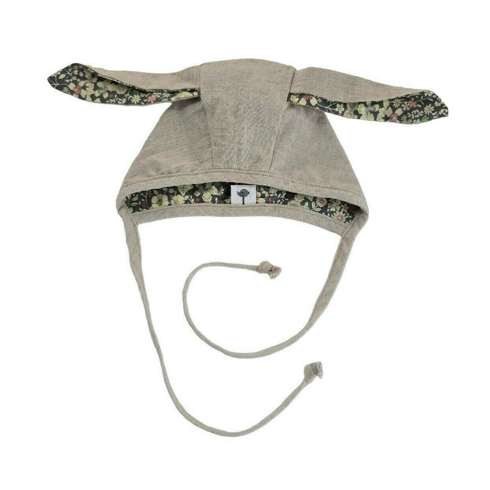 Mali Wear Rabbit Ear Bonnet EUC - Newborn